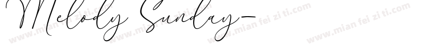Melody Sunday字体转换